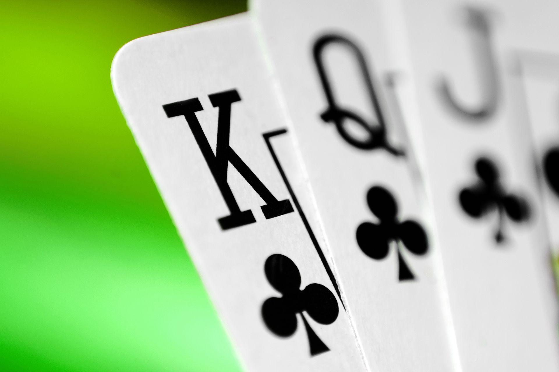 Cartas de Poker para jugar al Solitario.