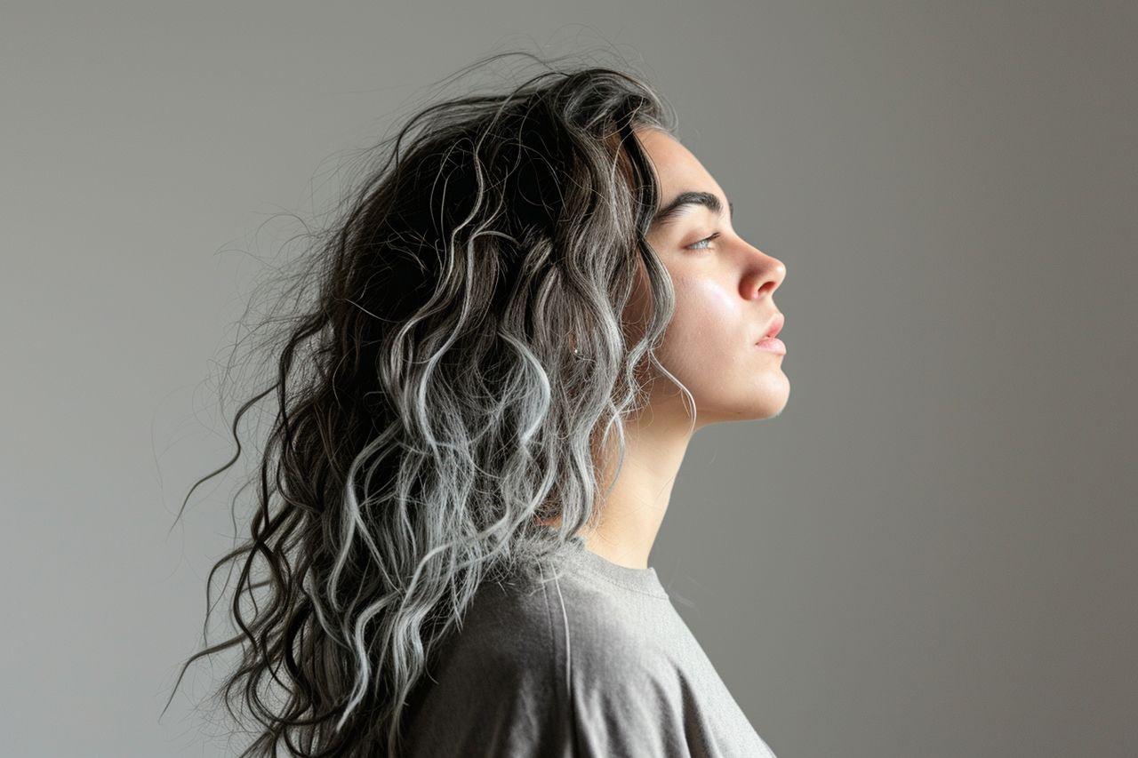 Mujer con canas en el cabello. Codigo2 Studios