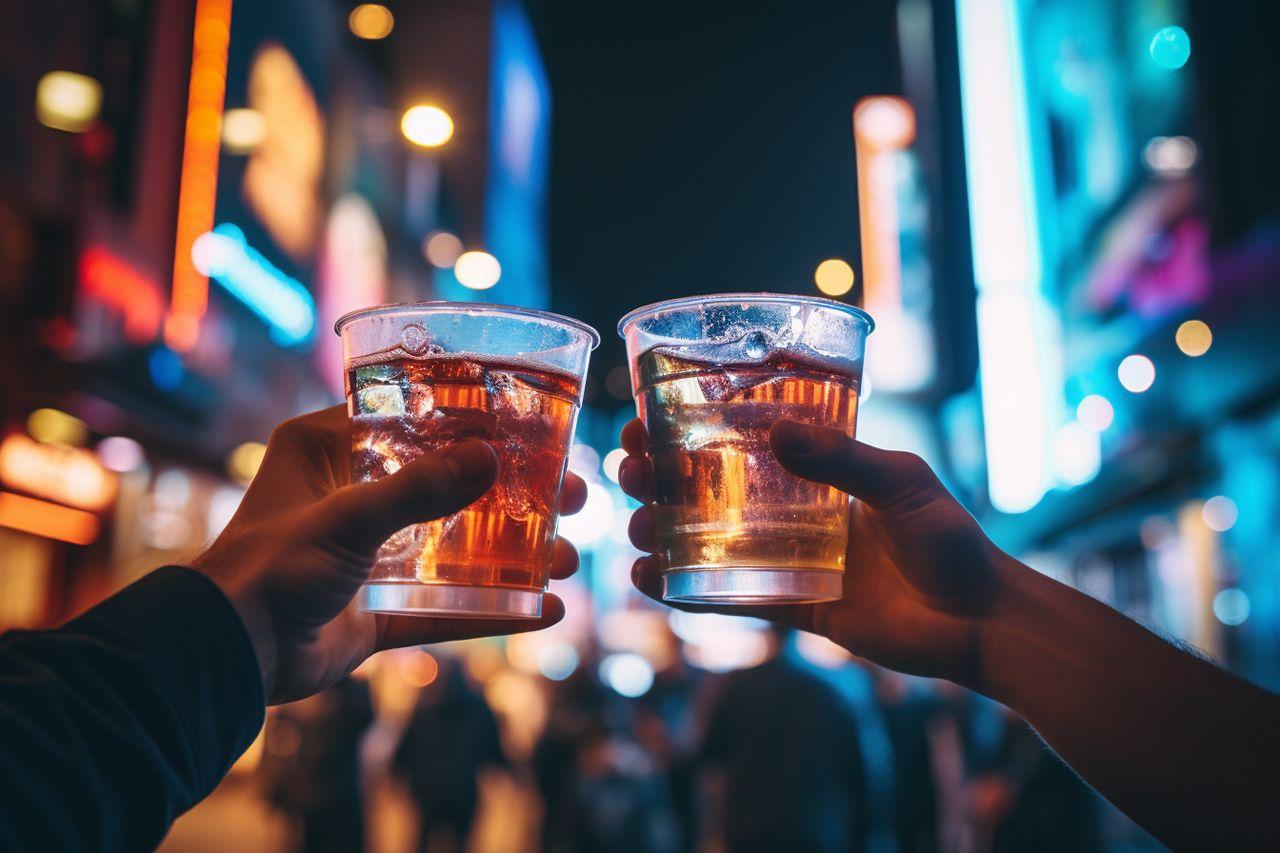 Brindis con amigos en la ciudad. Código2 Studios