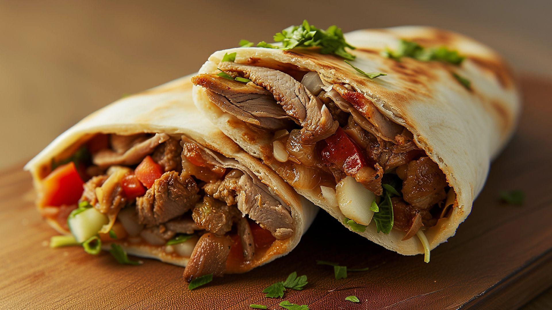 Durum casero con tortilla y carne de kebab Mercadona. Codigo2 Studios