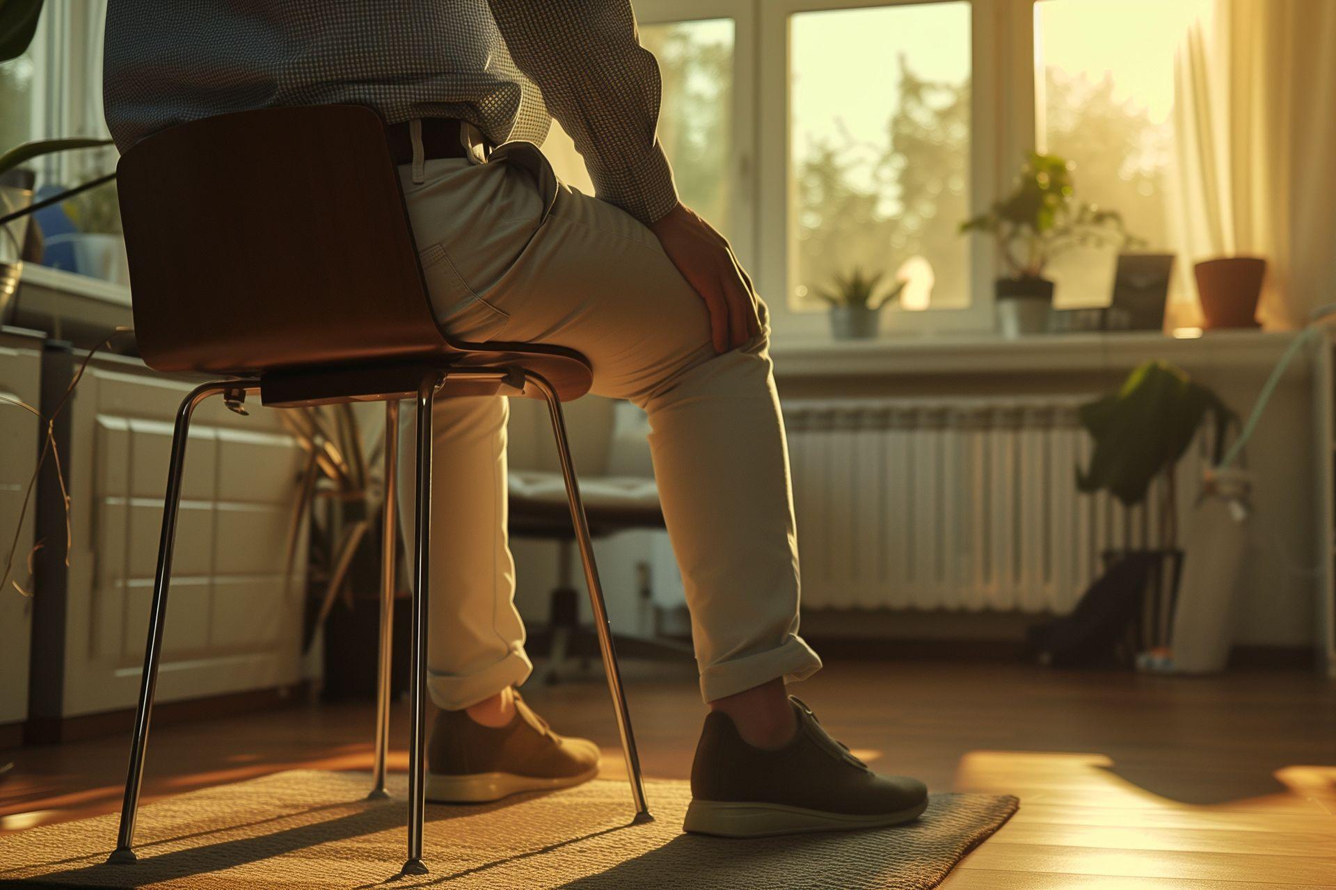 Hombre sentado en una silla. Codigo2 Studios