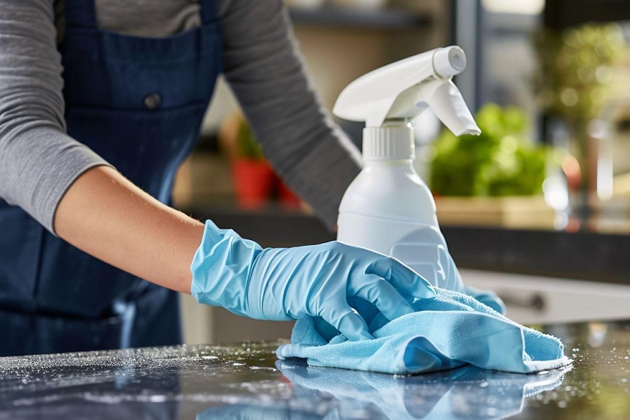 Limpieza de superficies en el hogar. Codigo2 Studios