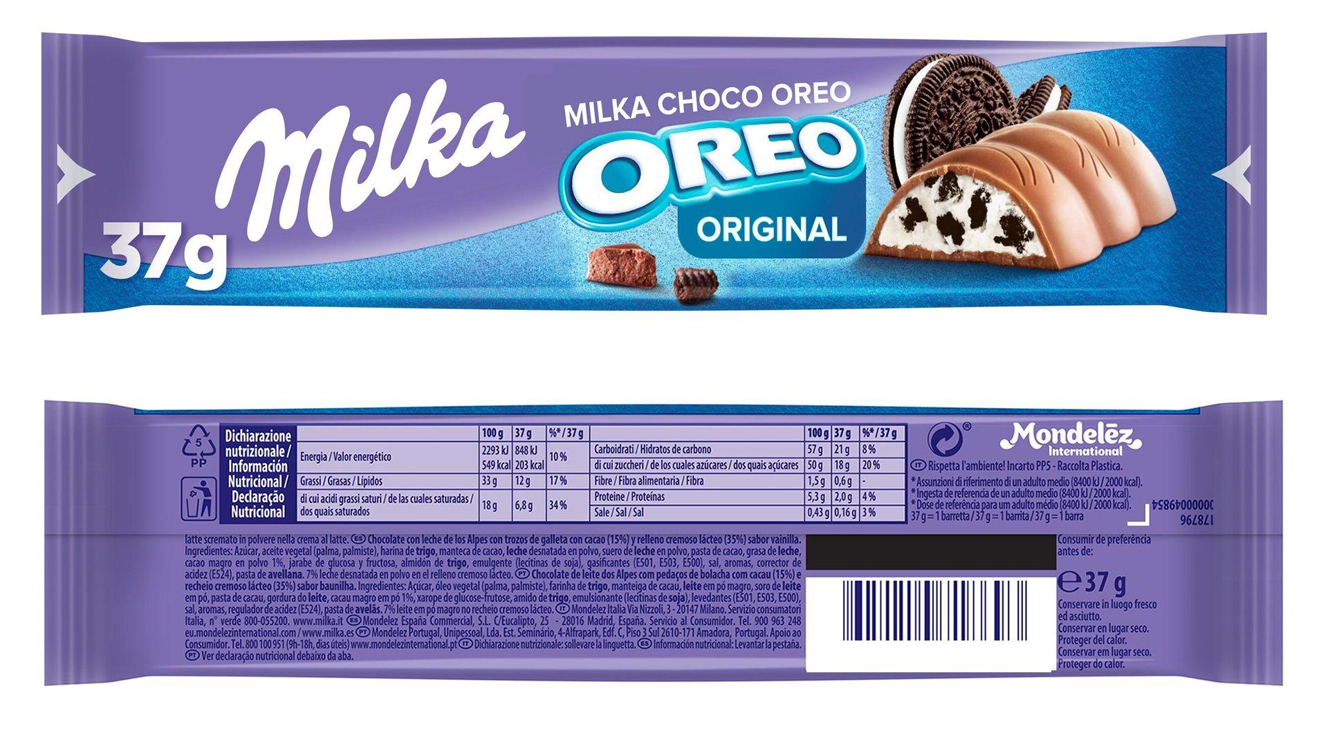 Milka Oreo fabricado por Mondeléz. Codigo2 Studios