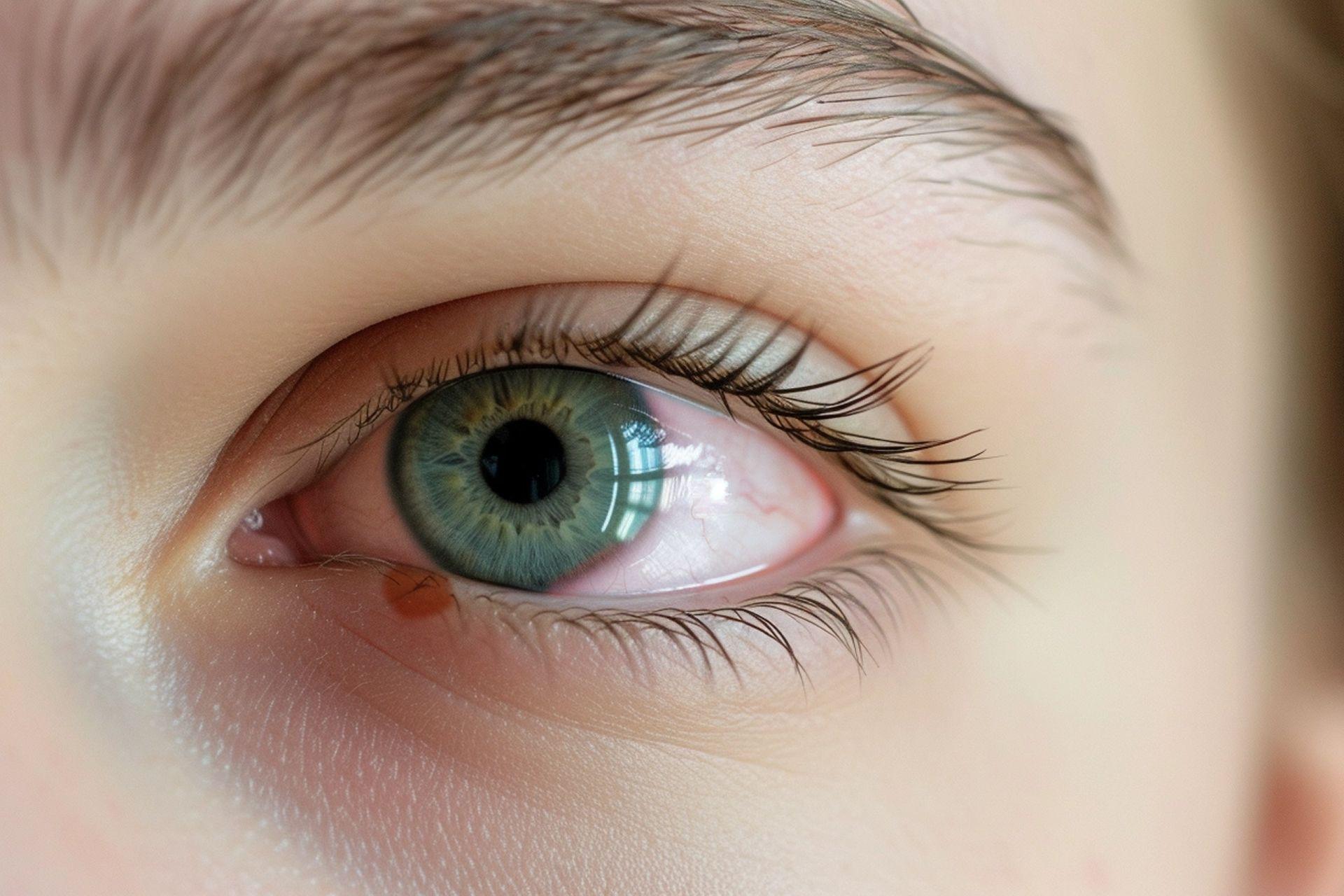 Ojo irritado y rojo. Codigo2 Studios