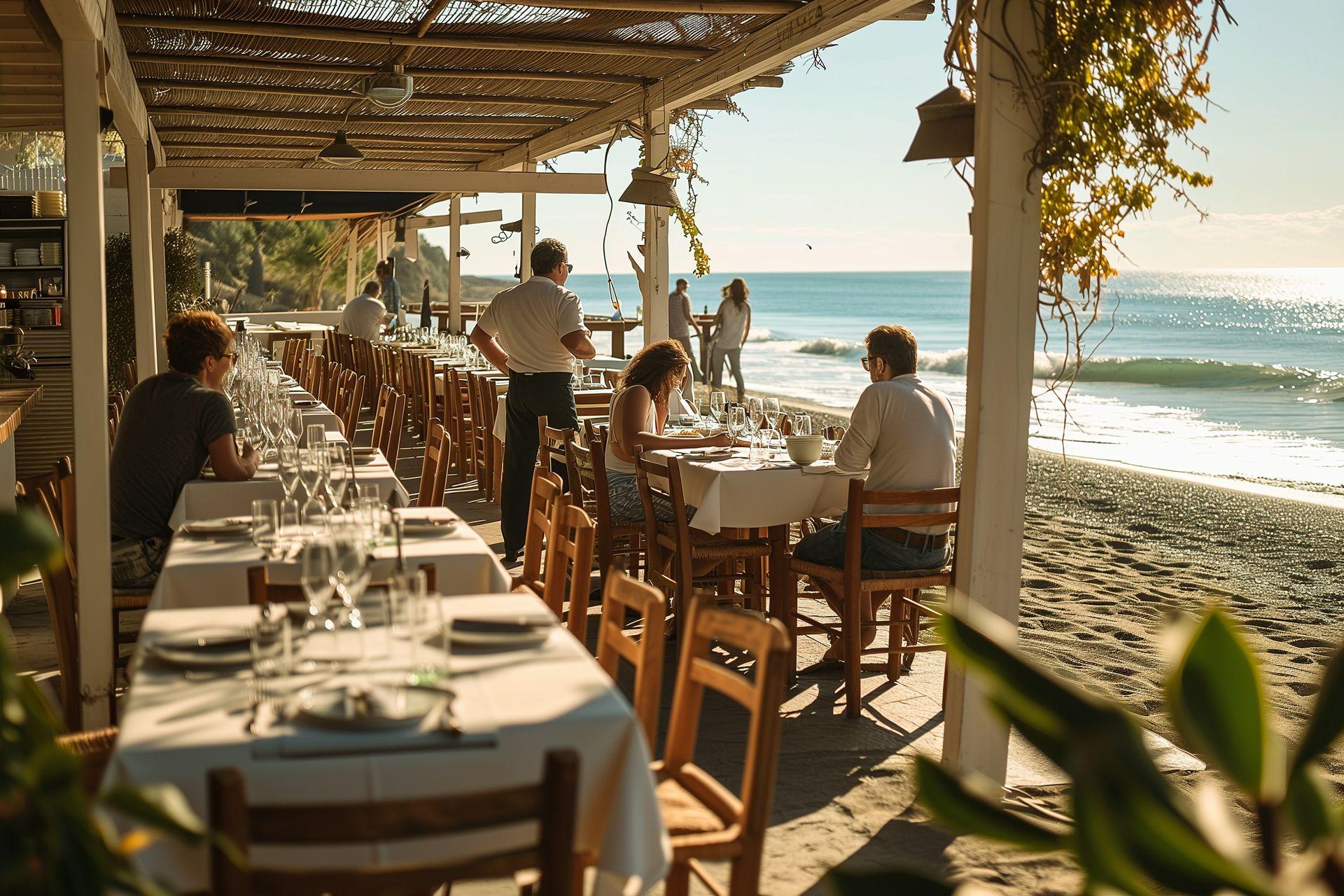 Restaurante a pie de playa en Andalucía. Código2 Studios.