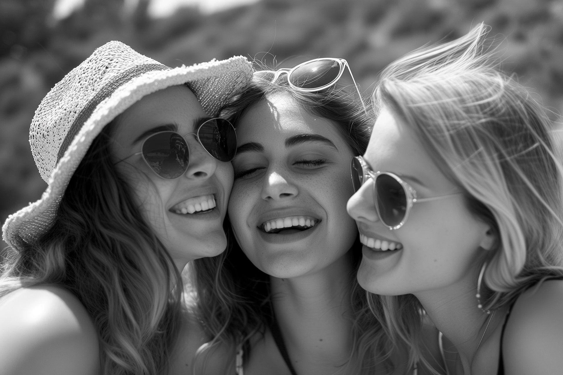 Mejores amigas en una foto de recuerdo. Codigo2 Studios