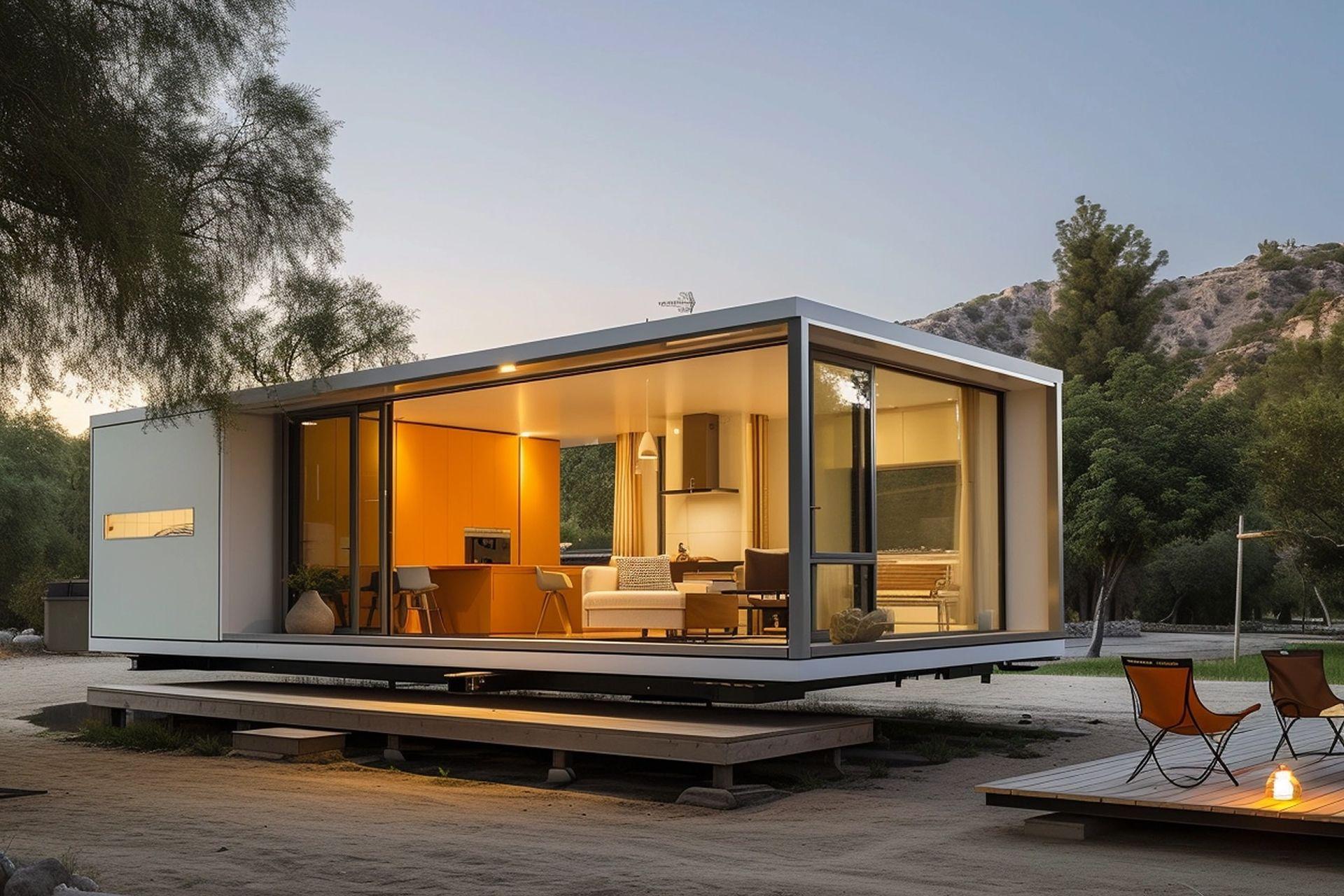 Casa prefabricada moderna. Codigo2 Studios