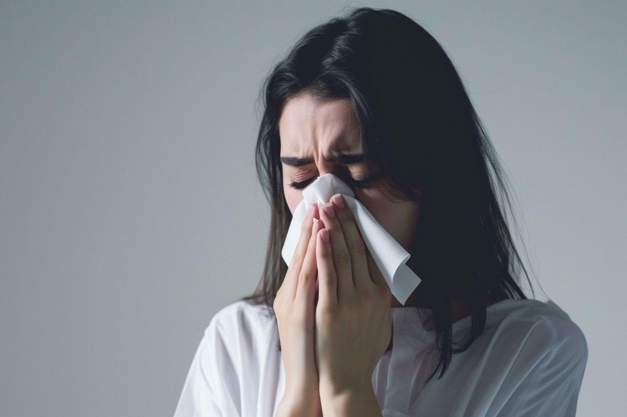 Chica con resfriado. Codigo2 Studios