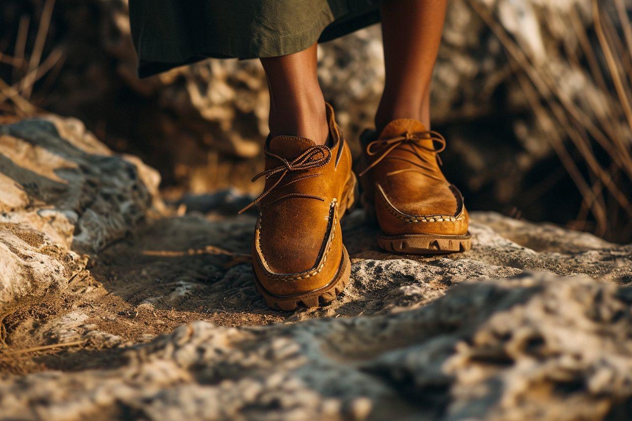 Mocasines tradicionales de piel. Codigo2 Studios