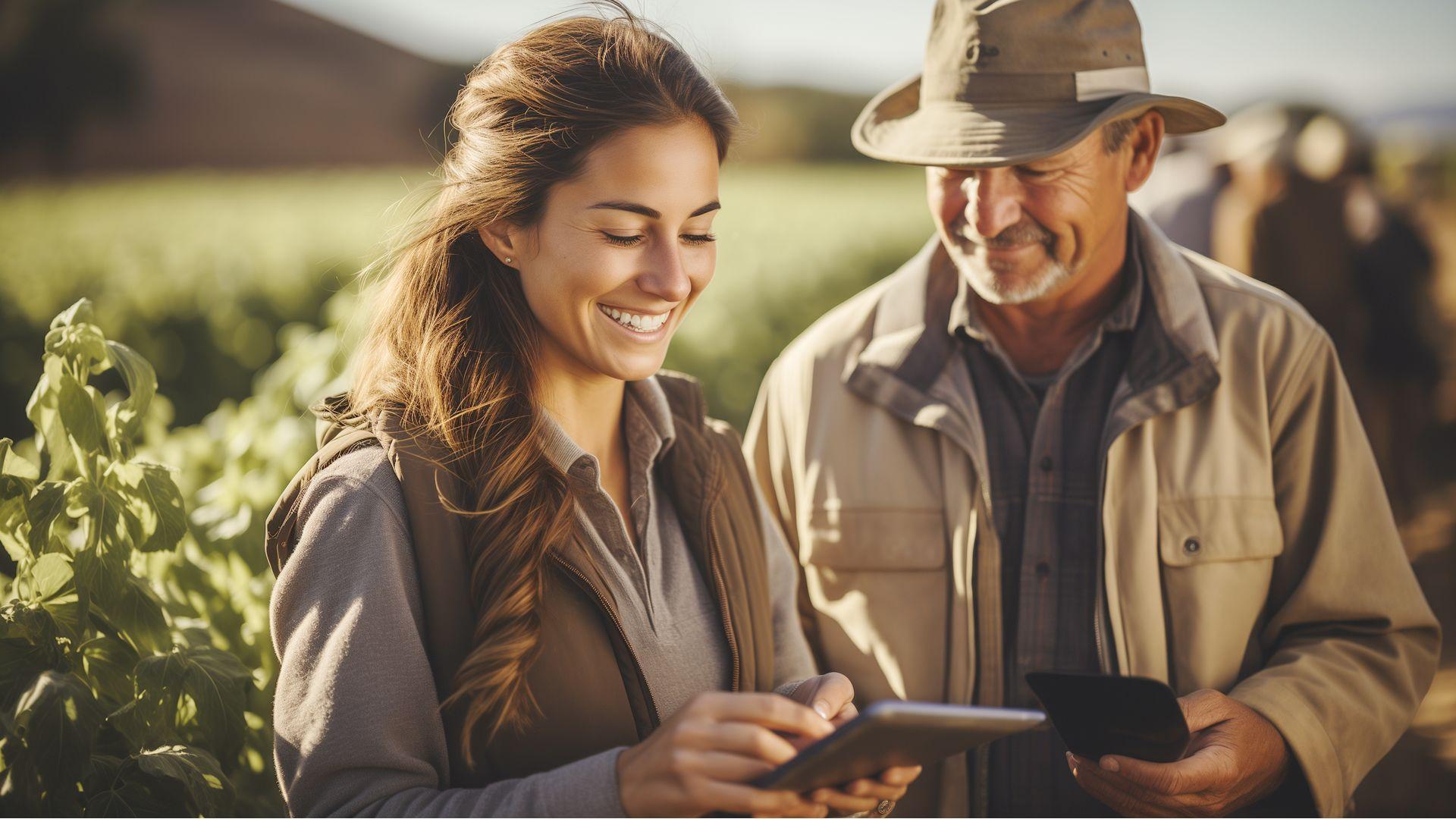 Ingeniera agrónoma trabajando en un campo. Codigo2 Studios