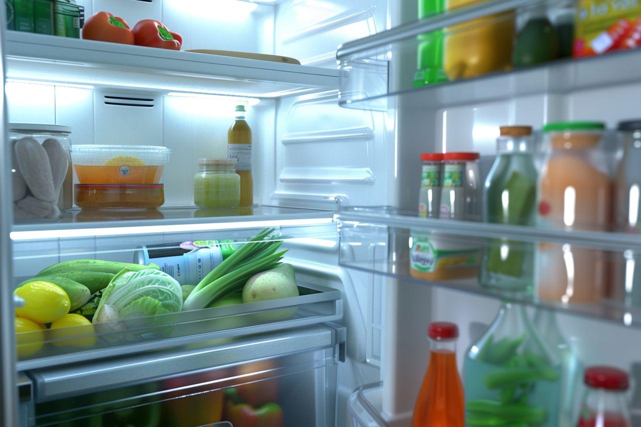 Refrigerador con productos saludables. Codigo2 Studios