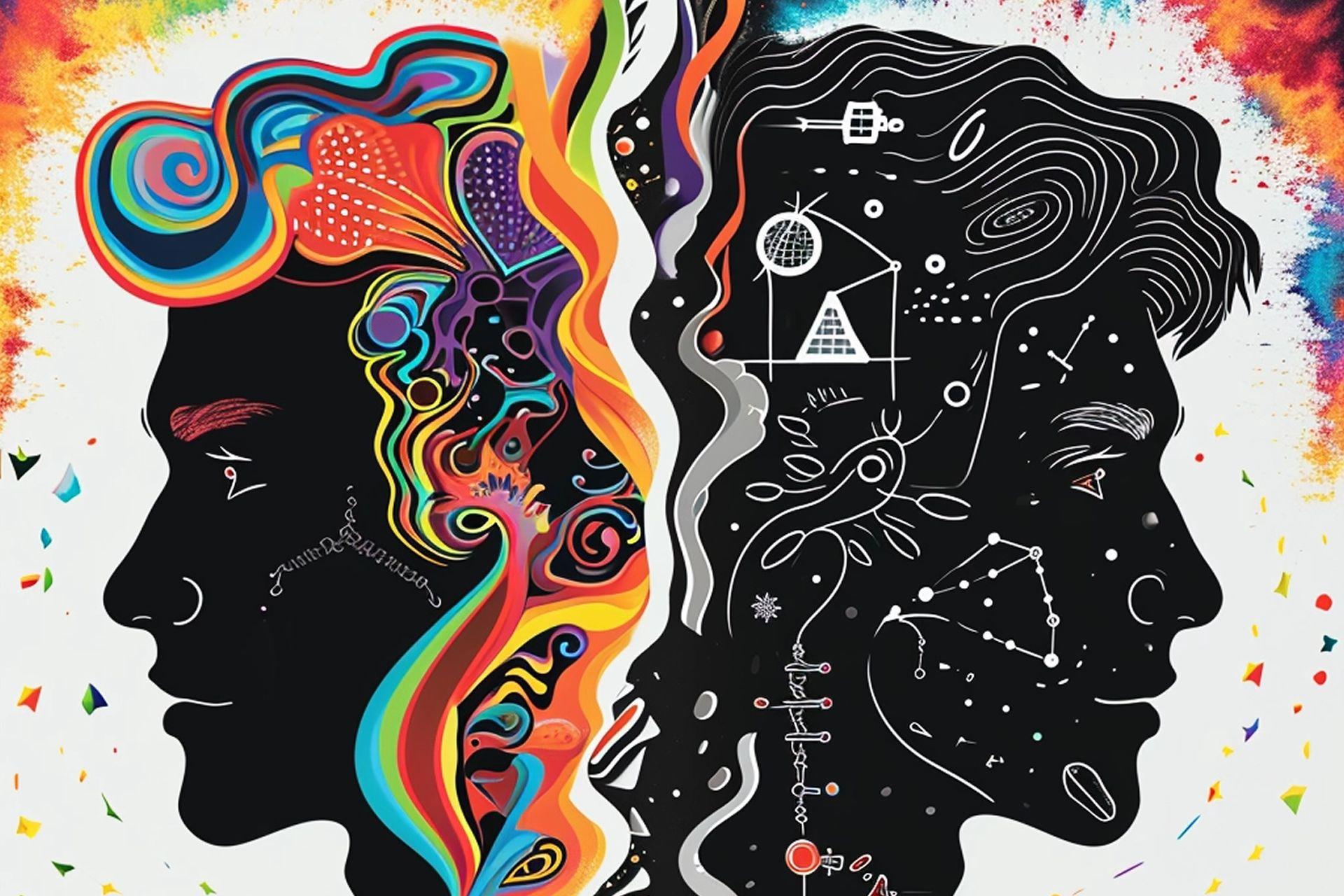 Las 2 caras de las personas en psicología. Codigo2 Studios