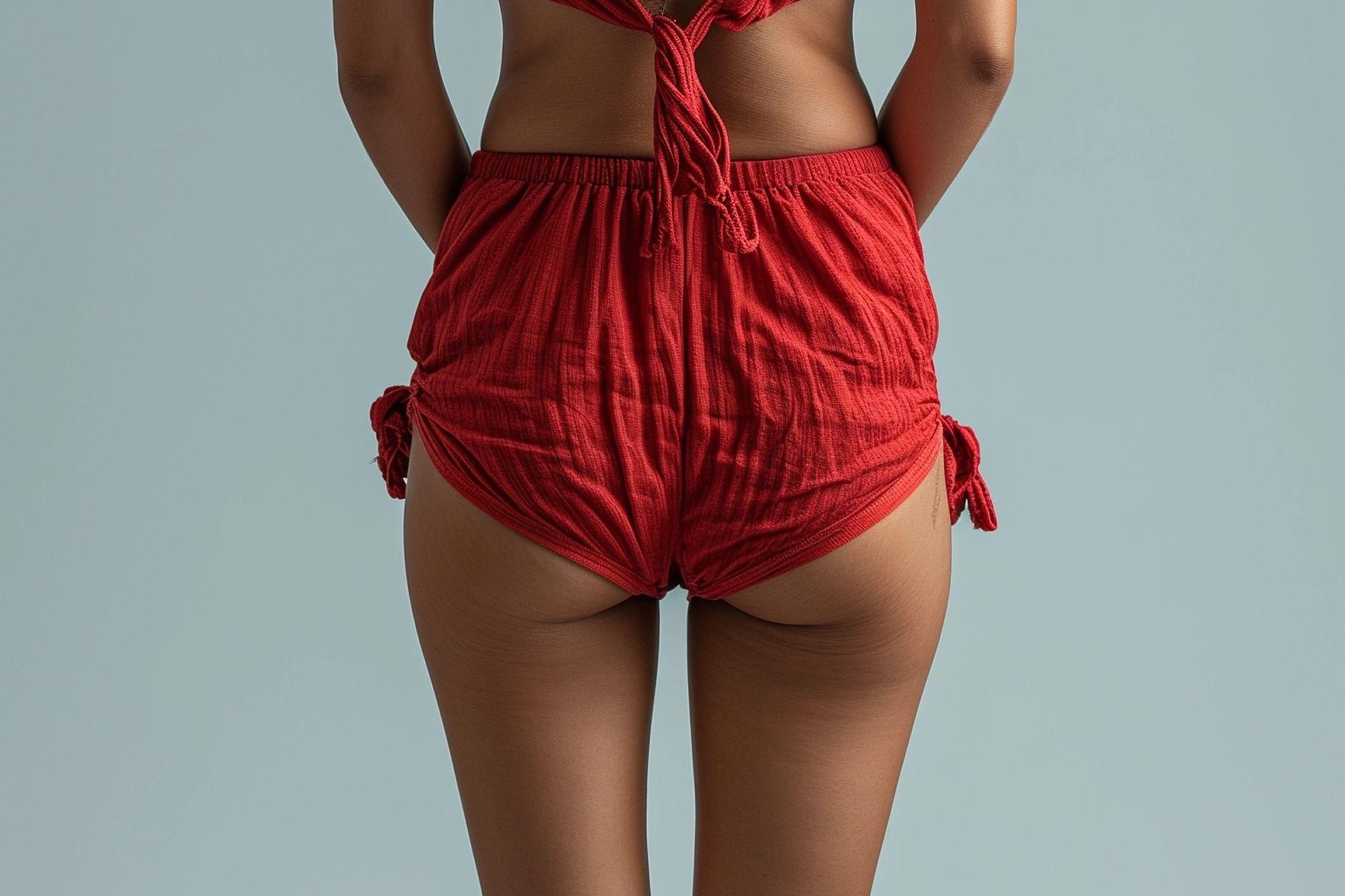 Gluteos con short rojo. Codigo2 Studios