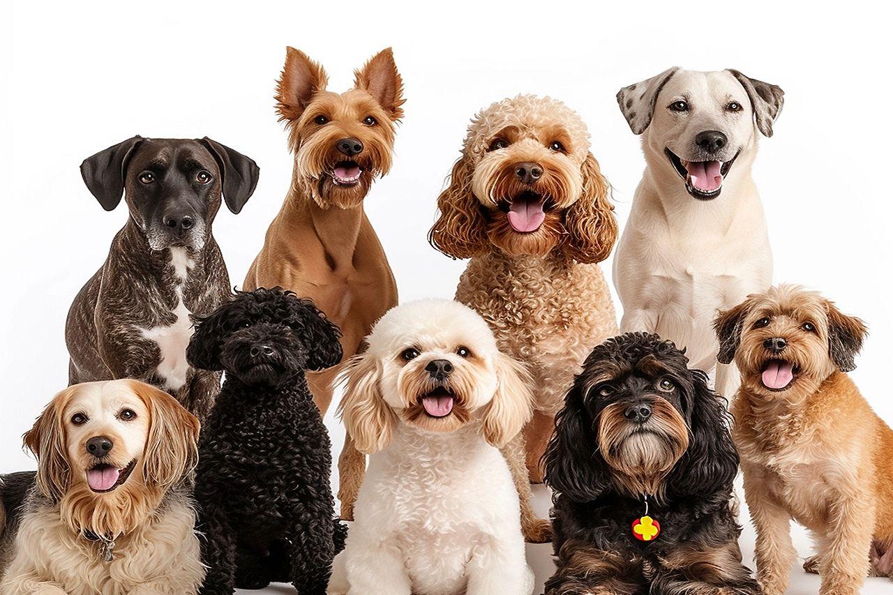 Varios perros de diversas razas. Codigo2 Studios